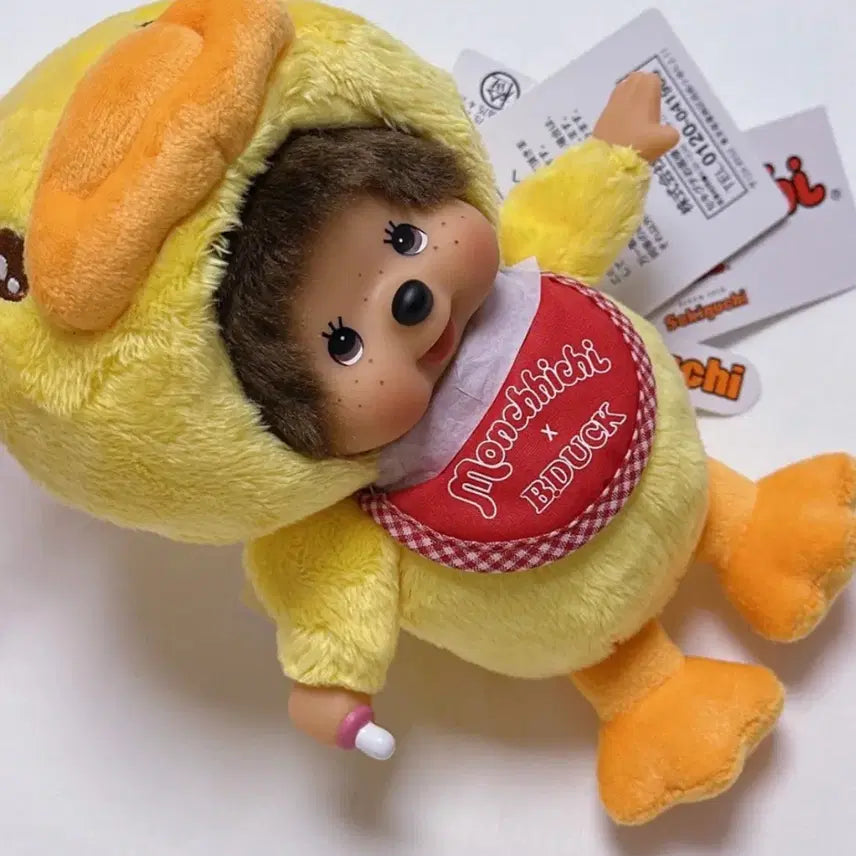[BUNJANG] Monchhichi Baby Duck Collaboration Doll / 몬치치 베이비덕 인형