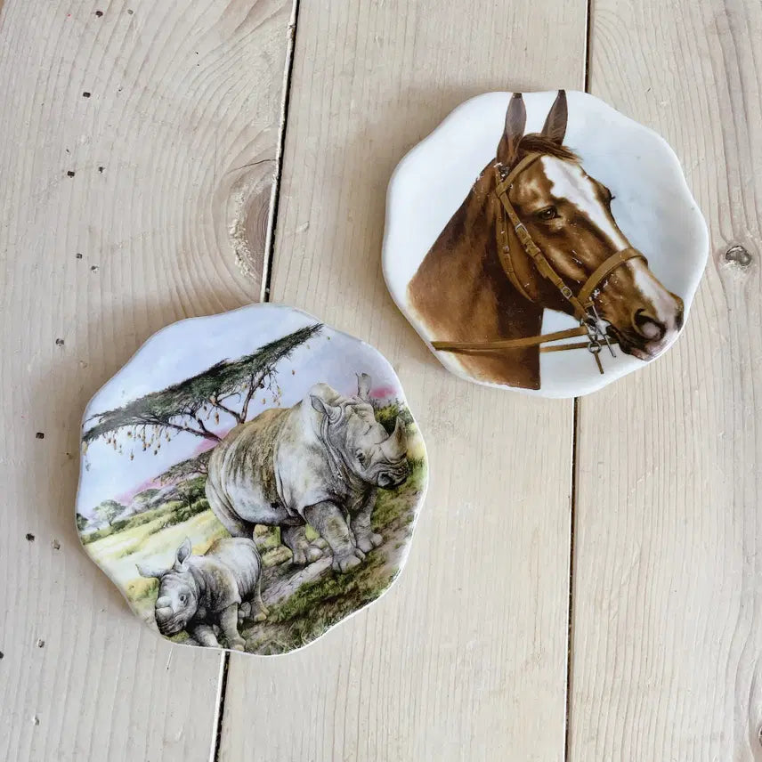 [BUNJANG] Antique English Mini Plates (Set of 2) / 앤틱 영국 미니 접시 2개