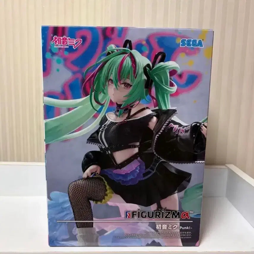 [BUNJANG] Sega Figure-ism Hatsune Miku Punk Ver. "Punkish Rock" Figure (Sealed) / [미개봉] 세가 피규어리즘 하츠네 미쿠 펑크 하츠네미쿠 미소녀 피규어