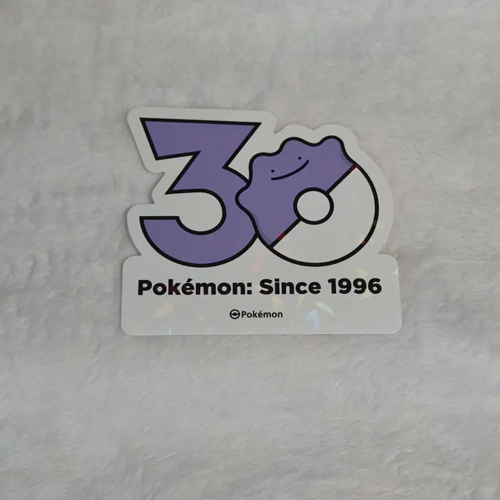 [BUNJANG] Pokemon 30th Anniversary Logo Sticker Ditto / 포켓몬 30주년 기념 로고 스티커 메타몽 판매합니다!
