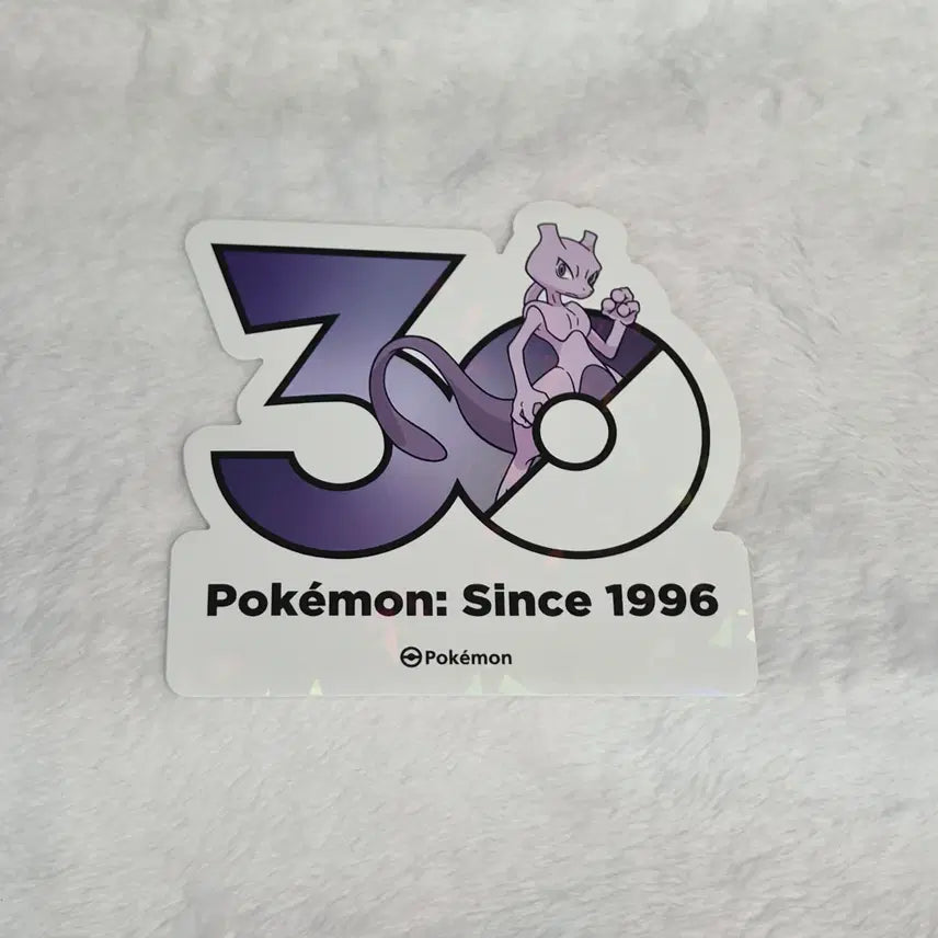 [BUNJANG] Pokemon 30th Anniversary Mewtwo Logo Sticker / 포켓몬 30주년 기념 로고 스티커 뮤츠 판매합니다!