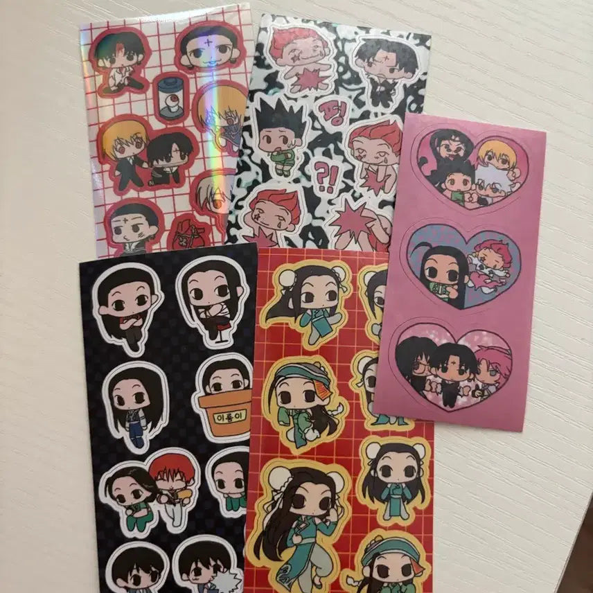 [BUNJANG] Hunter x Hunter Scrapbooking Sticker Bundle Set / 헌헌 비공굿 다꾸 스티커 일괄