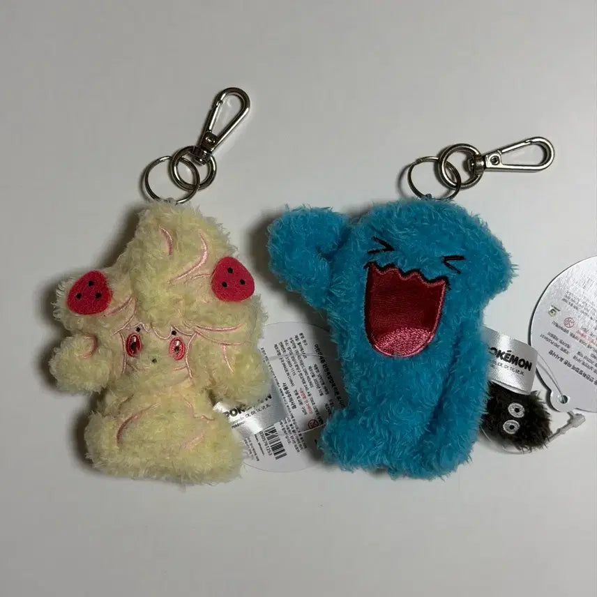 [BUNJANG] Pokemon Flat Keychain Set (Whimsicott, Yamper) / (택포)포켓몬스터 납작 키링 마휘핑 마자용 일괄 판매