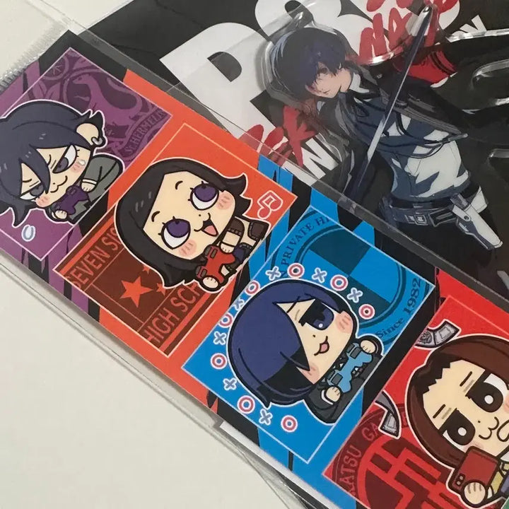 [BUNJANG] Persona 30th Anniversary Acrylic Stand &amp; Sticker Bundle / 페르소나3주 30주년 아크릴 스탠드 스티커