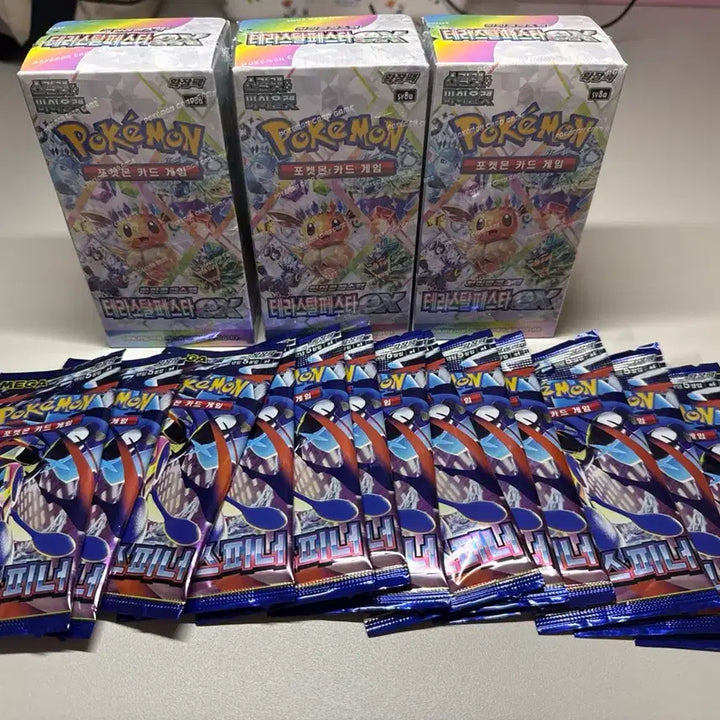 [BUNJANG] Pokemon Terrastal Festa 3 Box Bundle &amp; Vending Machine Ninja Spinner 13 Pack Set / 테라스탈페스타3박스(슈링크o) 자판기 닌자스피너13팩