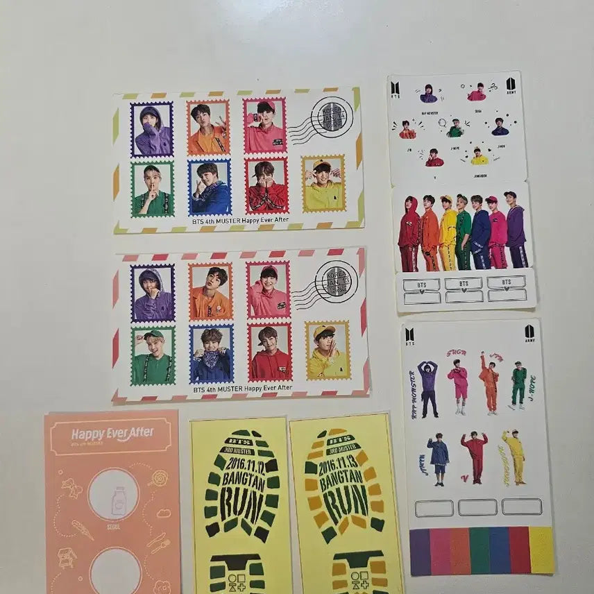 [BUNJANG] BTS ARMY ROOM Muster 3rd &amp; 4th Generation Clear Sticker Set / 방탄소년단 bts 머스터3,4기 아미부스 굿즈