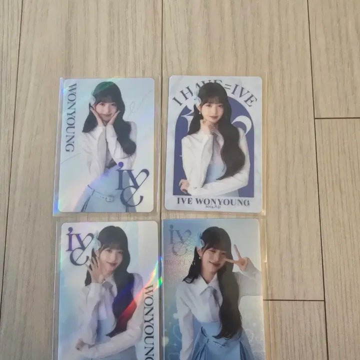 [BUNJANG] IVE Wonyoung Bandai Wafer Photocard Set (4 Types) / 장원영 포토카드 반다이 웨하스 아이브 포토카드 4종