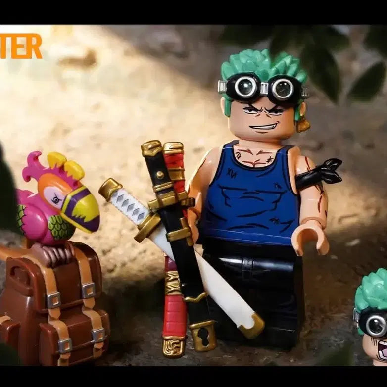 [BUNJANG] Custom Zoro One Piece LEGO Minifigure / 헌터 원피스 조로 커스텀 레고 미니 피규어