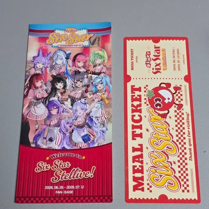 [BUNJANG] Stellive Popup Store Exclusive Pamphlet Ticket Set / 스텔라이브  팝업스토어 입장 특전 팜플렛 티켓 세트 식스 스타 팝업