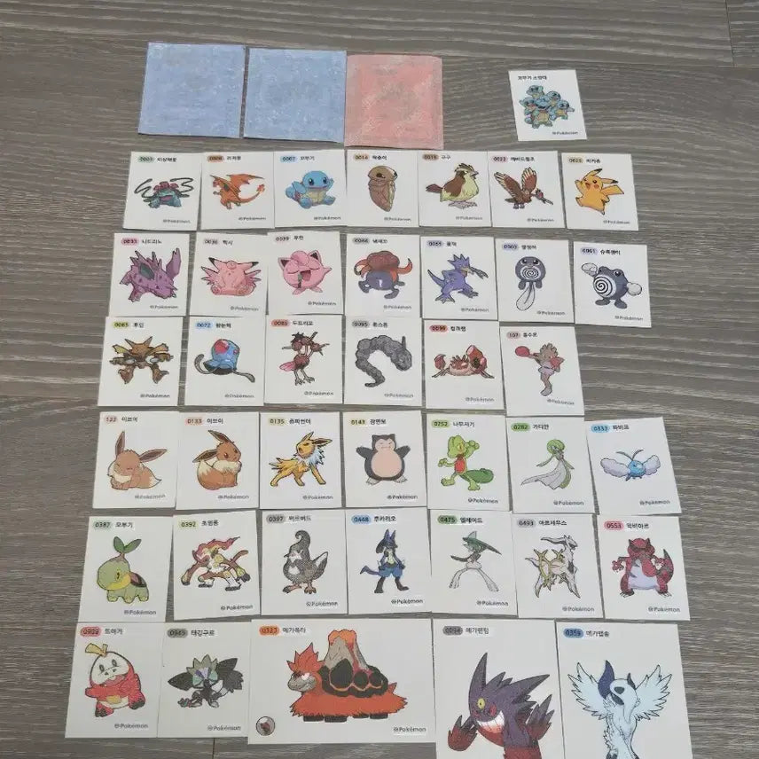 [BUNJANG] Pokemon Stickers Bundle Set (Individual Purchase Possible) / 포켓몬 띠부씰 일괄 판매(개별 구매 가능)