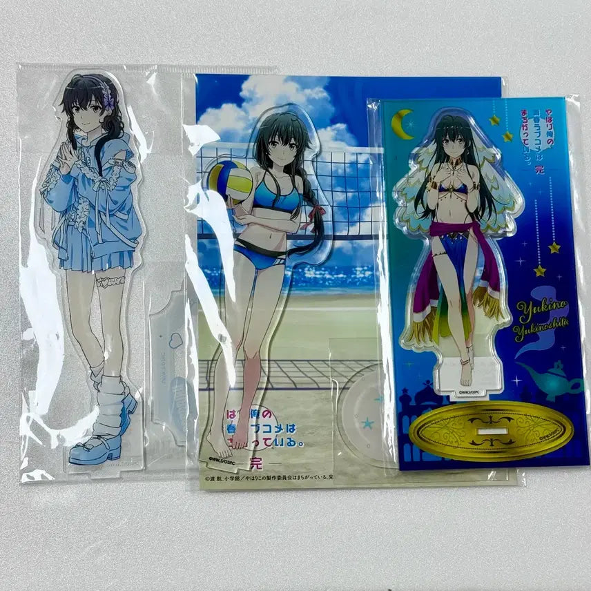 [BUNJANG] My Youth Romantic Comedy Is Wrong, As Expected Yukino Yukinoshita Acrylic Stand Set (3 Types) / 급처) 내청코 유키노시타 유키노 아크릴스탠드 3종 세트 역내청