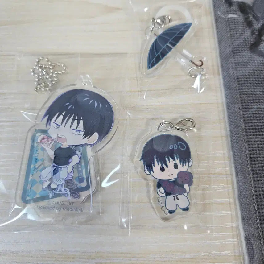 [BUNJANG] Jujutsu Kaisen Toji Fushiguro Megacat Keychain &amp; Towel Bundle Set / 주술회전 후시구로 토우지 메가캣 키링 타월등 일괄