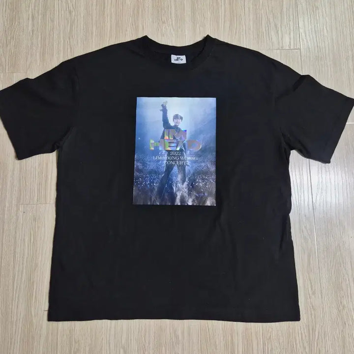 [BUNJANG] Lim Young Woong Official Black T-Shirt (XL) / 임영웅 공식 블랙 반팔티셔츠(XL 남녀공용)