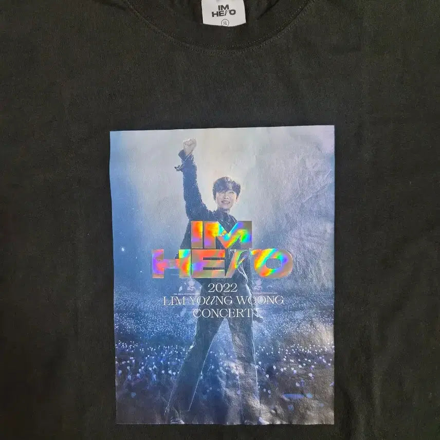 [BUNJANG] Lim Young Woong Official Black T-Shirt (XL) / 임영웅 공식 블랙 반팔티셔츠(M , XL  남녀공용)