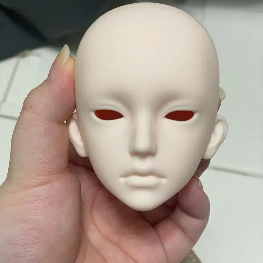 [BUNJANG] Alazi Hibiscus Half-Open Eyes Ball Jointed Doll Head &amp; Switch Labyrinth BJD Body Rosy White Bundle Set / 알하지 히비스커스 반개안 구관헤드&amp;스위치 라비린스 구관바디 로지 화이트 일괄