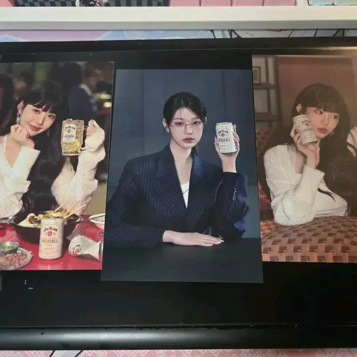 [BUNJANG] Jim Beam x Jang Wonyoung Collaboration Photocard Set with Postcard / 짐빔 콜라보 포토카드 3종 [장원영] 짐빔 장원영 엽서 일괄