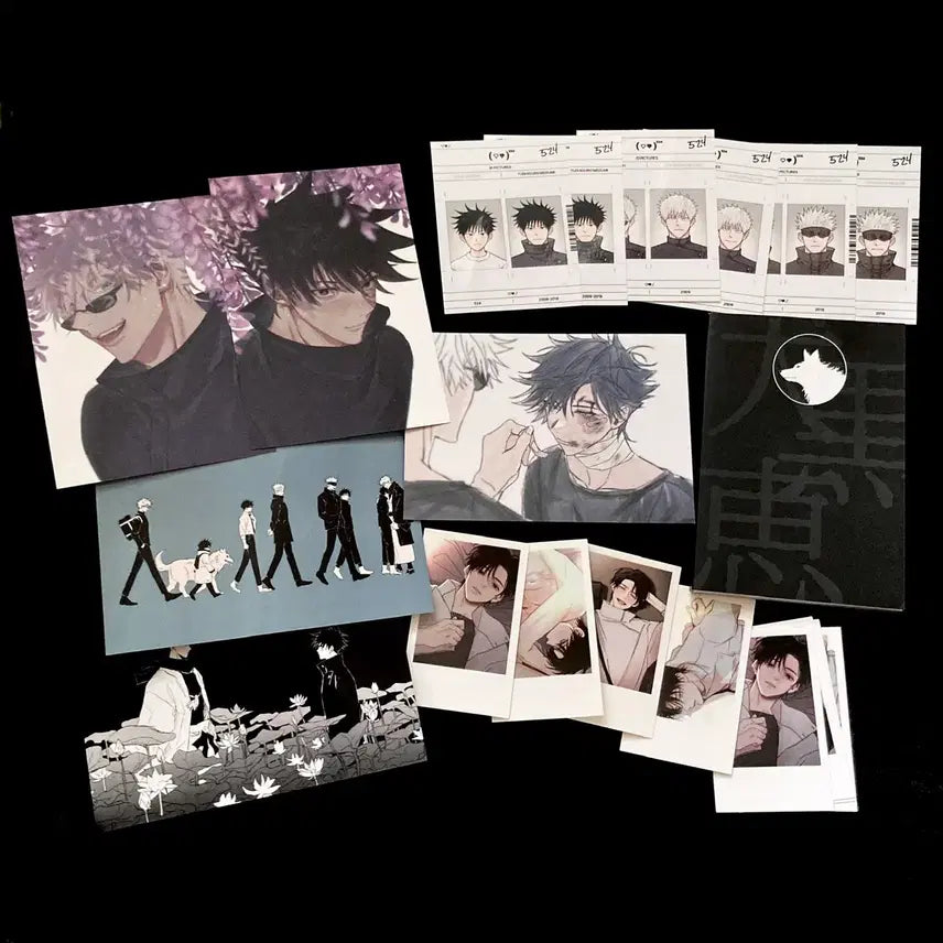 [BUNJANG] Jujutsu Kaisen Gojo Fushiguro Megumi Okkotsu Yuta Bundle Set (Photocards, Postcards, ID Photos, Print Photos, Polaroids) / 주술회전 비공굿 일괄 처분 고죠후시 사토루 메구미 옷코츠 유타 포카 엽서 증사 프박 폴라 영오님 마늘님