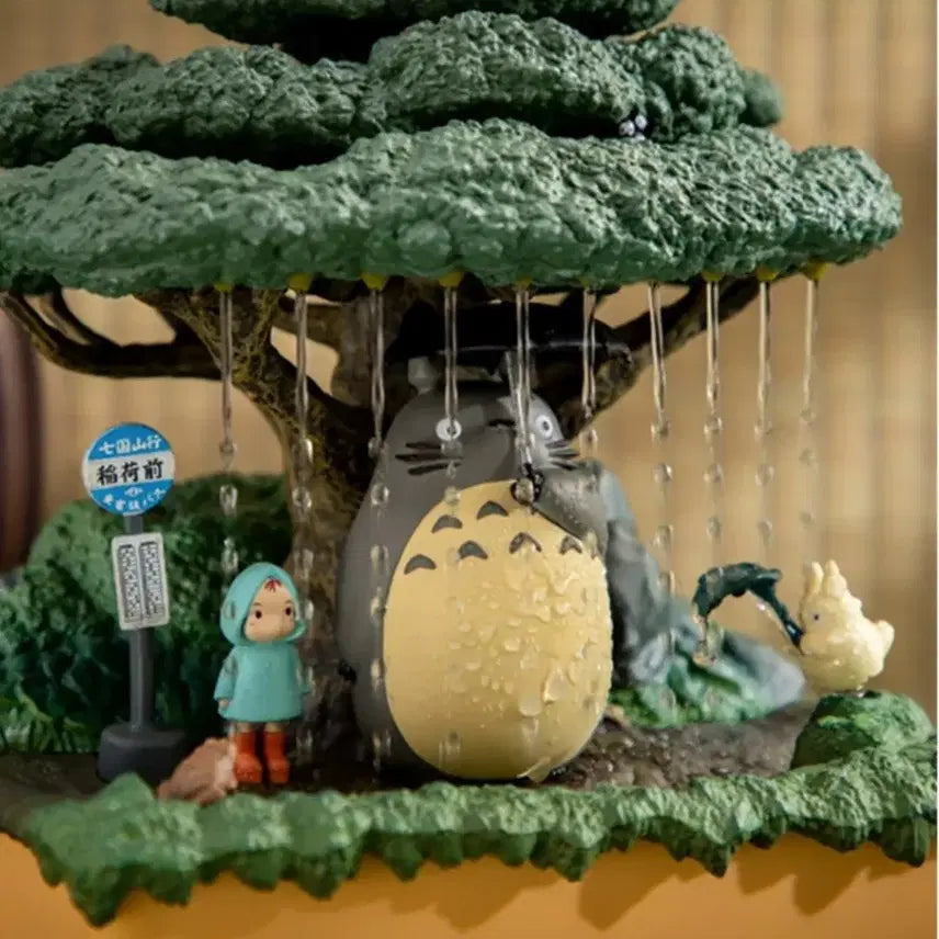 [BUNJANG] Studio Ghibli My Neighbor Totoro Artificial Waterfall Mini Fountain Figurine / 지브리 이웃집 토토로 인공폭포 미니 분수 물멍 장식품 피규어