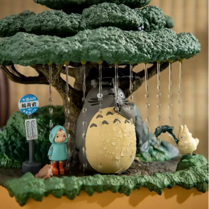 [BUNJANG] Studio Ghibli My Neighbor Totoro Artificial Waterfall Mini Fountain Figurine / 지브리 이웃집 토토로 인공폭포 미니 분수 물멍 장식품 피규어
