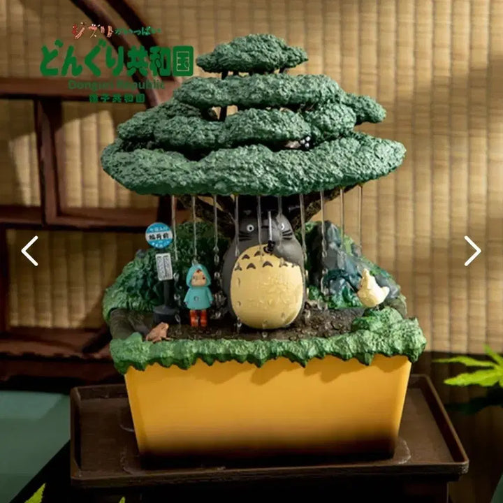 [BUNJANG] Studio Ghibli My Neighbor Totoro Artificial Waterfall Mini Fountain Figurine / 지브리 이웃집 토토로 인공폭포 미니 분수 물멍 장식품 피규어