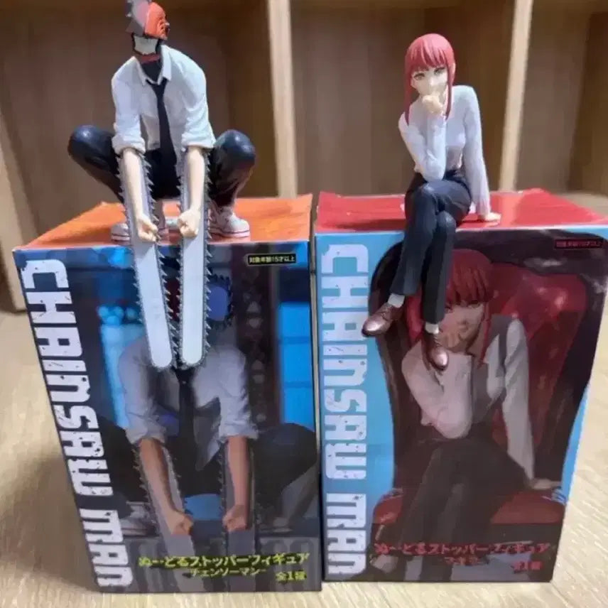 [BUNJANG] Chainsaw Man Makima Denji Noodle Stopper Figure (Opened, Bundle Set) / 최저) 체인소맨 마키마 덴지 누들스토퍼 피규어 개봉 양도 일괄