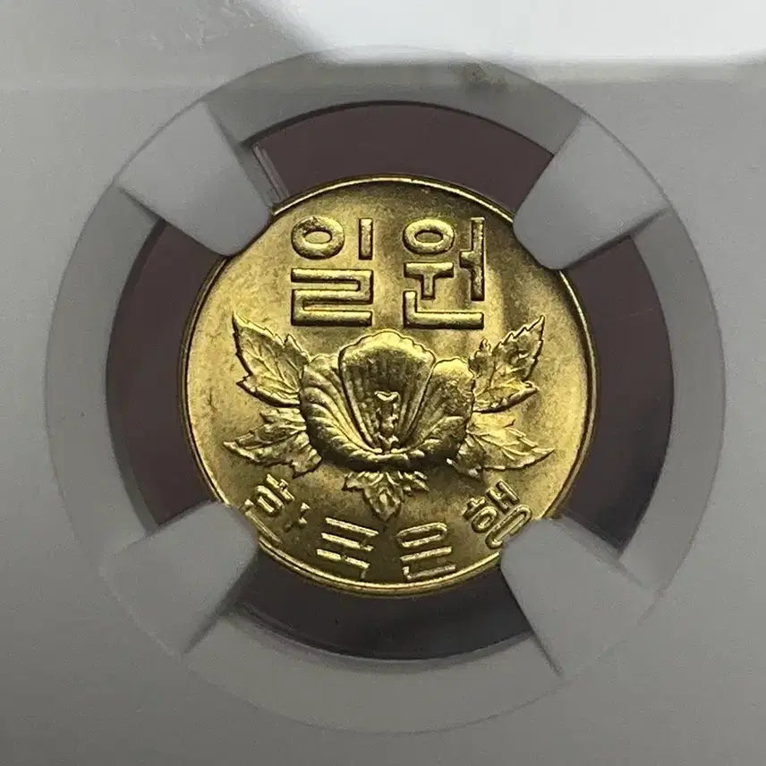 [BUNJANG] 1966 South Korean 1 Won Coin NGC MS63 / 1966년 1원 NGC MS63 등급입니다