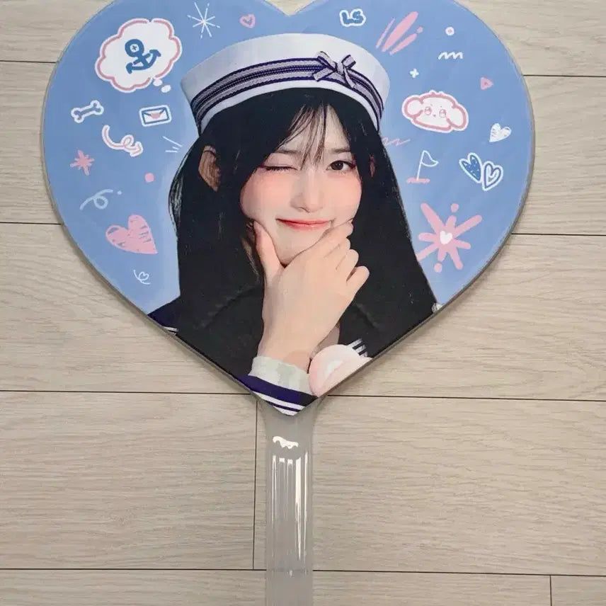 [BUNJANG] IVE Wonyoung Seoulsang White Fan Goods Slogan / 아이브 이서 이현서 우치와 부채 굿즈 슬로건