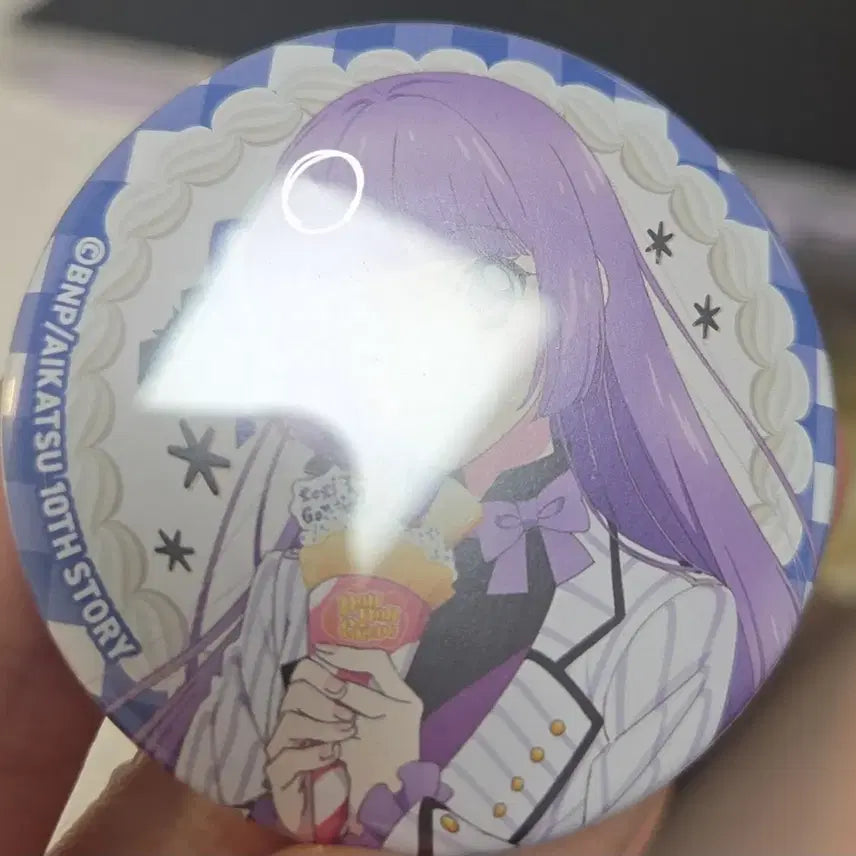 [BUNJANG] Aikatsu! Akari Ichijou &amp; Rira Kasumi Can Badge Set / 아이카츠 아이엠스타 스미레 리라 캔뱃지 퐁퐁크레페