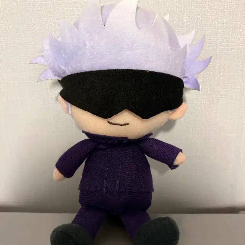 [BUNJANG] Jujutsu Kaisen Satoru Gojo Chibi Plush Doll / 주술회전 고죠 치비누이 인형 택있음