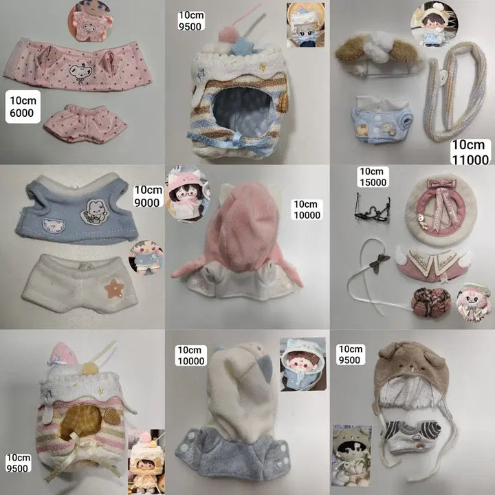 [BUNJANG] 10cm 15cm 20cm Doll Clothes / 10cm 15cm 20cm 10깅 15깅 20깅 인형북 인형옷 솜깅옷 솜인형옷