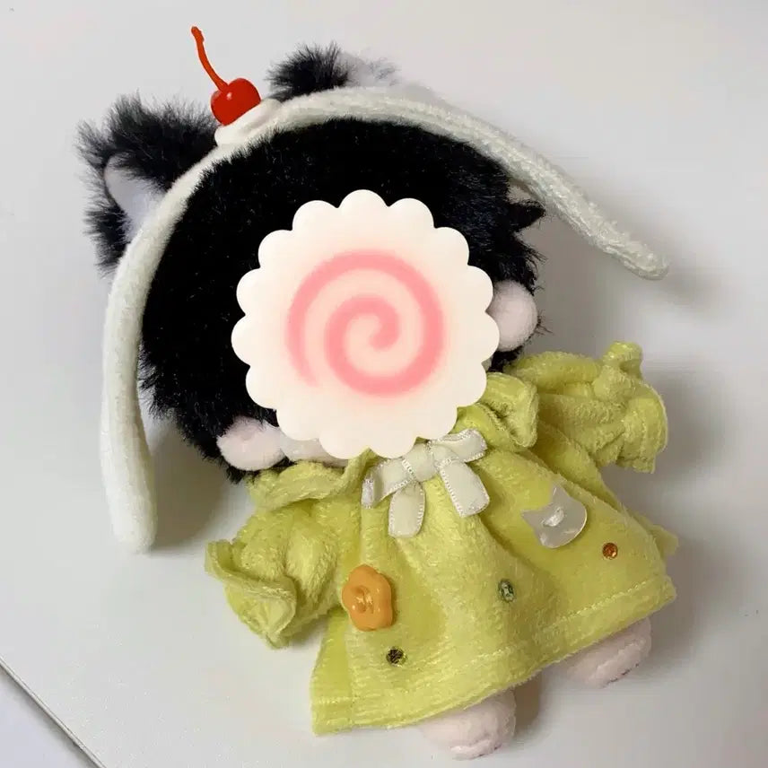 [BUNJANG] 10cm Melon Soda Custom Handmade Doll Clothes / 10cm 폭신원피스 메론소다 수제작 커스텀 솜인형옷