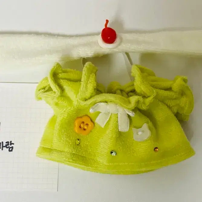 [BUNJANG] 10cm Melon Soda Custom Handmade Doll Clothes / 10cm 폭신원피스 메론소다 수제작 커스텀 솜인형옷