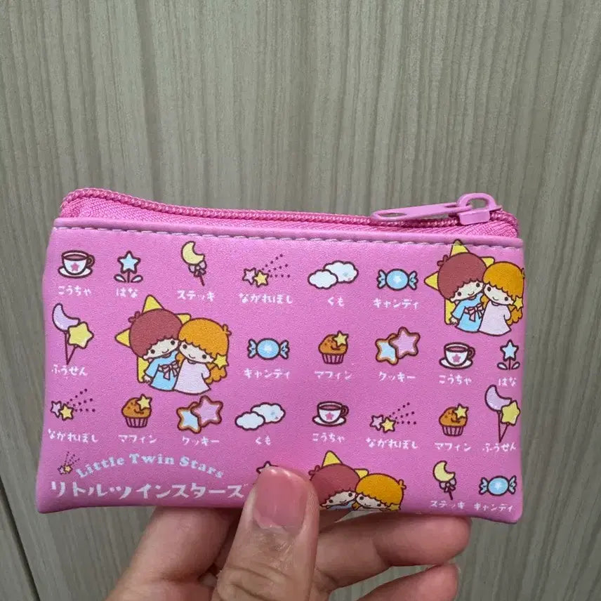 [BUNJANG] KikiLala Little Twin Stars Pouch Card Holder Coin Purse / 키키라라 리틀트윈스타 파우치 카드지갑 동전지갑 새상품