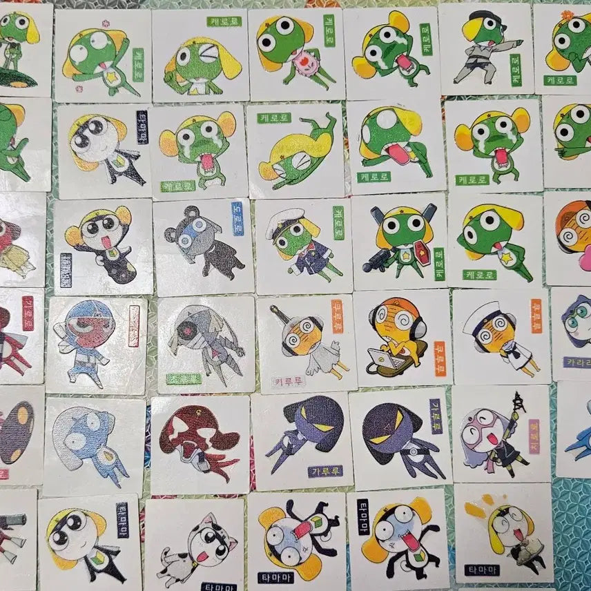 [BUNJANG] Keroro Ttibusel Bundle Set / 케로로 띠부씰 구버젼 저렴히 판매