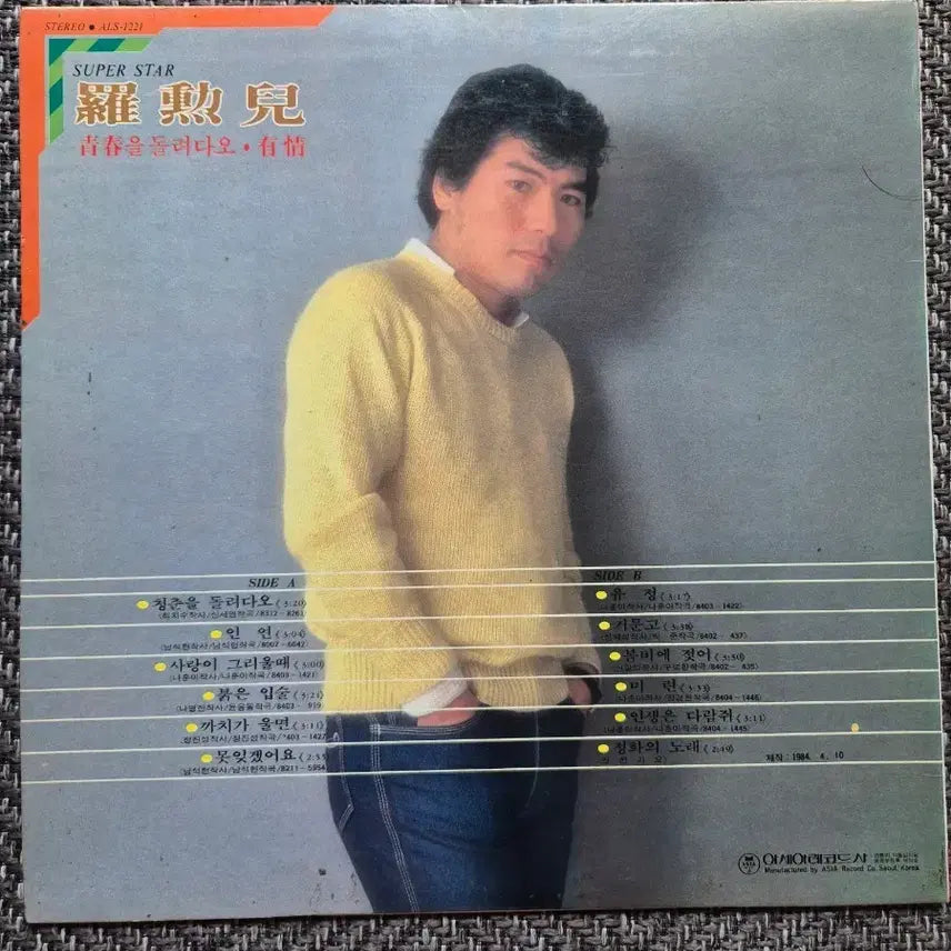 [BUNJANG] Na Hoon-a "Super Star" 3x LP Vinyl Set / 나훈아 LP판3장