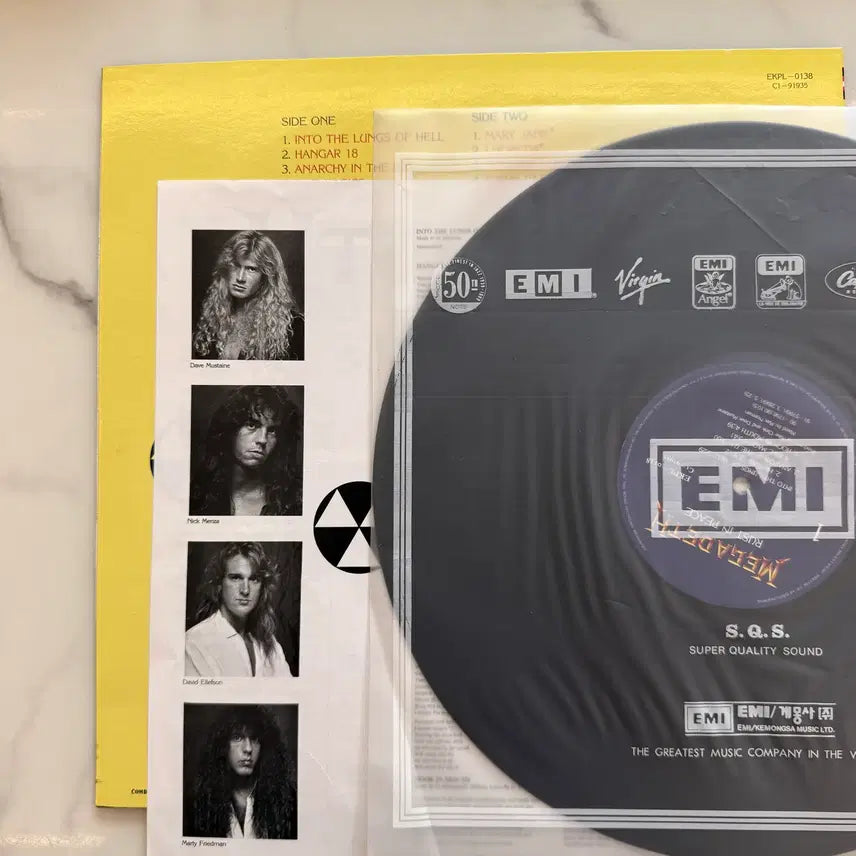 [BUNJANG] Megadeth Rust in Peace 4th Album Korean EMI Regular LP / 메가데스 4집 Rust in Peace 국내 EMI 계몽사 정규 LP