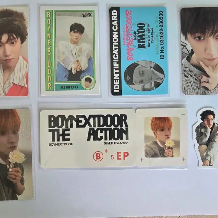[BUNJANG] BOYNEXTDOOR Riwoo Bundle Set Photocard &amp; Sticker / 보이넥스트도어 리우 일괄