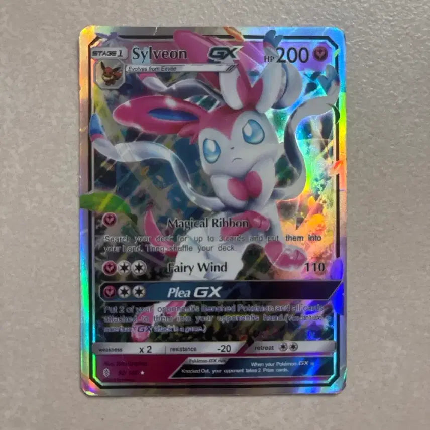 [BUNJANG] Pokemon TCG Sylveon GX Full Art / 포켓몬카드 님피아 GX 풀 tipe