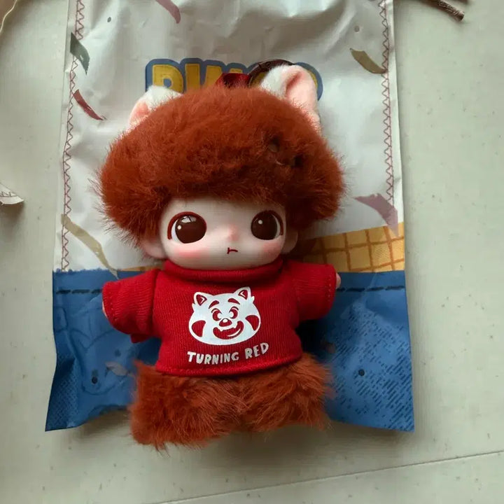 [BUNJANG] Pop Mart Dimoo World Pixar Series Red Panda Mei Keychain / 팝마트 디무 월드 픽사 시리즈 인형 키링 레드판다메이