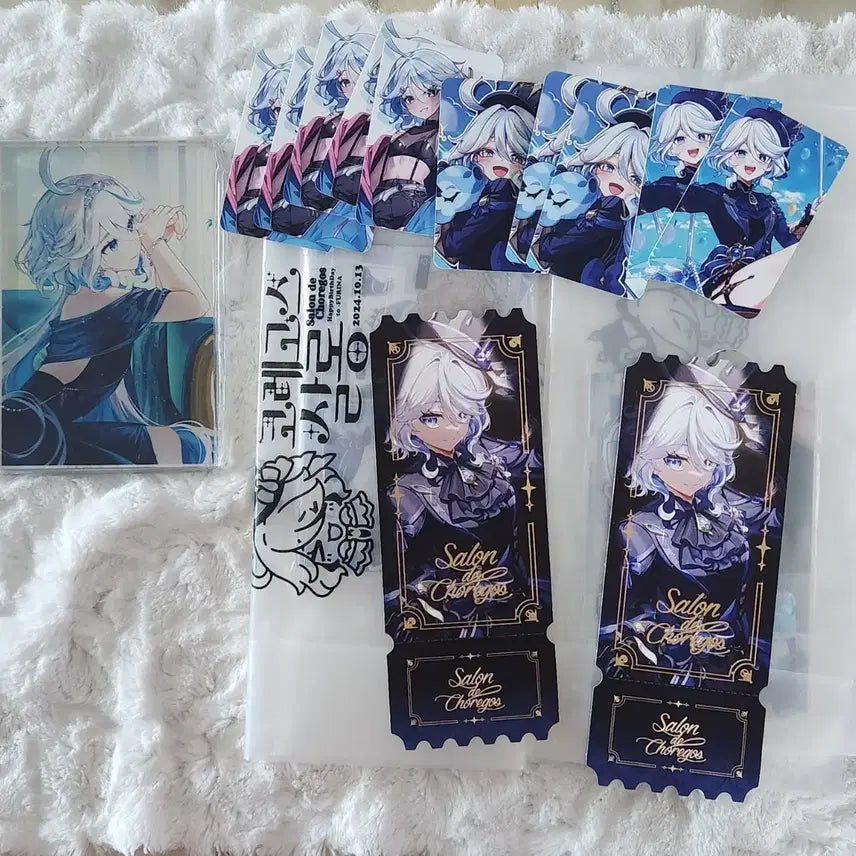 [BUNJANG] Genshin Impact Furina Birthday Cafe Freebie &amp; Lucky Draw Bundle Set / 원신 푸리나 생카 전프레 및 럭드 일괄