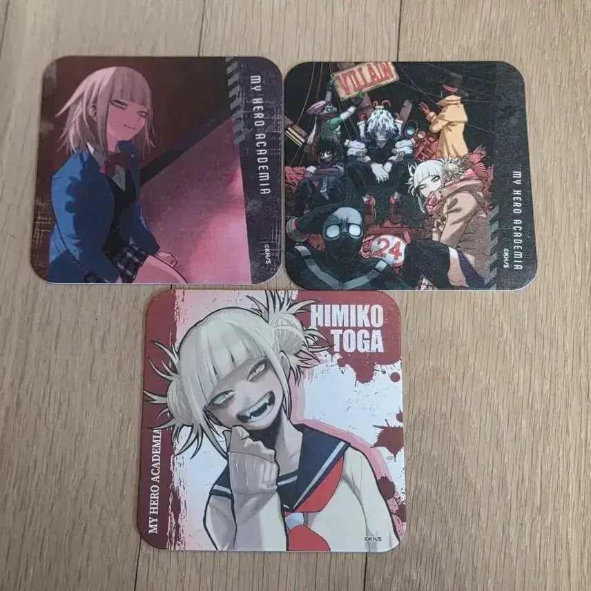 [BUNJANG] My Hero Academia Toga Himiko Original Art Coaster Bundle Set / 일괄 토가 히미코 원화 코스터 빌런연합 나히아 히로아카 나의 히어로 아카데미아