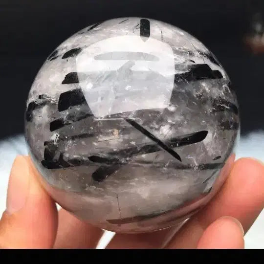 [BUNJANG] Tourmaline Inclusion Quartz Sphere 6cm 302g / 토르말린 침수정구 6cm 302g