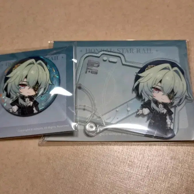 [BUNJANG] Honkai: Star Rail Anax Special Badge &amp; Acrylic Set / 붕괴 스타레일 아낙사 특전 뱃지 &amp; 아크릴