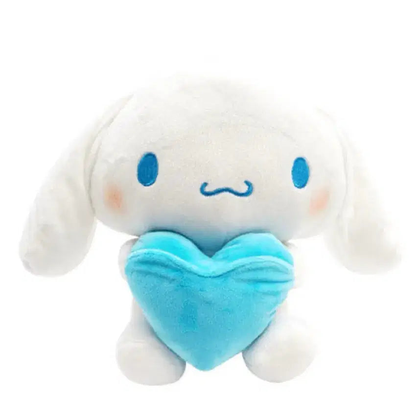 [BUNJANG] Sanrio Cinnamoroll Heart Plush Doll 25cm / 산리오 시나모롤 하트 봉제 인형 25cm