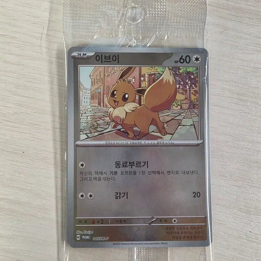 [BUNJANG] Pokemon Eevee Promo Card Pokemon School Sealed / 포켓몬카드 이브이 프로모 카드 포켓몬스쿨 미개봉