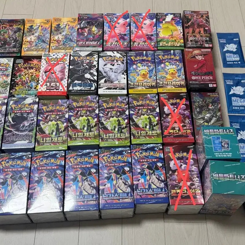 [BUNJANG] Pokemon Card Booster Boxes (Sealed) / 포켓몬 카드 미개봉 (슈링크O) / 잉어킹,프로모,테라스탈,메가드림,초전 등)