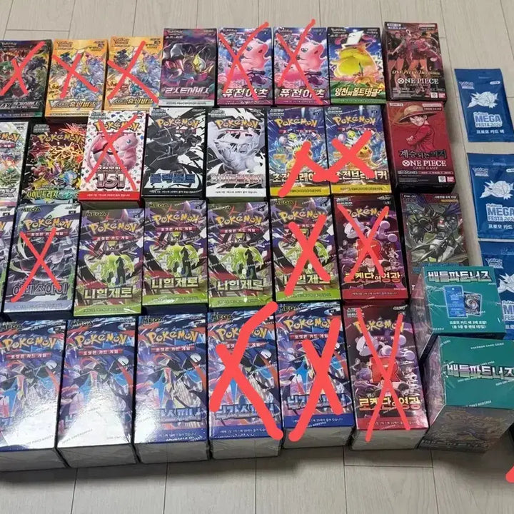 [BUNJANG] Pokemon Card Booster Boxes (Sealed) / 포켓몬 카드 미개봉 (슈링크O) / 잉어킹,프로모,테라스탈,메가드림,초전 등)