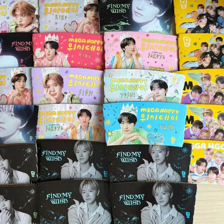 [BUNJANG] NCT WISH Yuushi Rikku Sakuya Jaehee Sion Birthday Special Set Bundle / 급처)엔시티위시 컵홀더 메가커피 생일특전 유우시리쿠사쿠야료재희시온한정판세트일괄