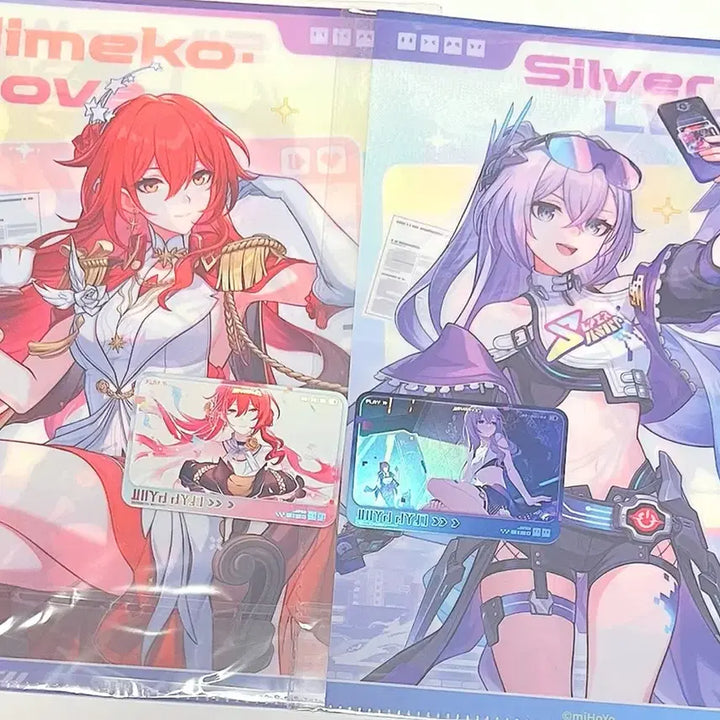 [BUNJANG] Honkai Star Rail Exhibition Exclusive Clear File &amp; Photocard Set / 붕괴 스타레일 붕스 특전 클리어파일 클파 포카 은랑 히메코 세트