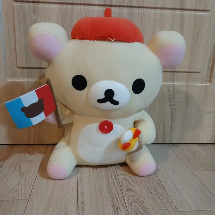 [BUNJANG] Rilakkuma Bonjour Ichiban Kuji C Prize Medium/Large Plush Doll (2010) / 희귀,유일매물)2010 봉쥬르 코리락쿠마 이치방쿠지 c상 중형 대형 인형